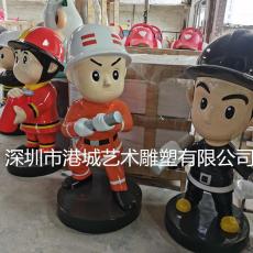 中山广场消防员卡通雕像性价比高价格