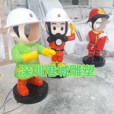 中山广场消防员卡通雕像性价比高价格