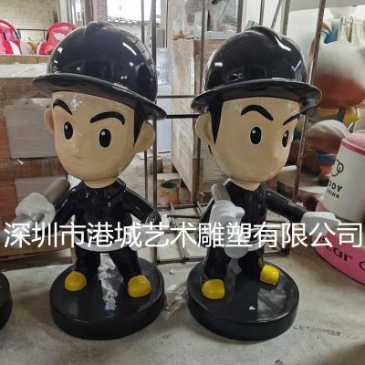 湛江街道消防员卡通雕像实力批发厂家
