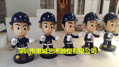 广州公园消防员卡通雕像厂家特价批发