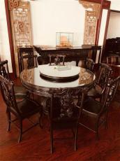 上海红木家具翻修老圆桌子造型改造
