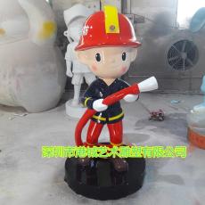 惠州公园消防员卡通雕像专业零售厂家