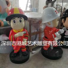 湛江街道消防员卡通雕像零售价多少