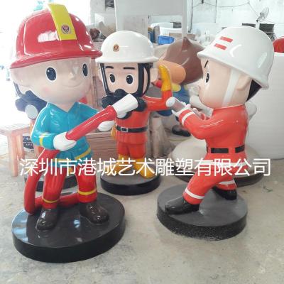湛江街道消防员卡通雕像零售价多少