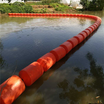 水上生活垃圾拦污网浮漂圆柱形塑料浮桶造价