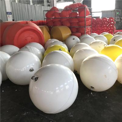 海上聚乙烯实心浮球50公分警示浮漂报价