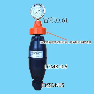 LGMK-0.6空气室式脉冲阻尼器UPVC带隔膜接头