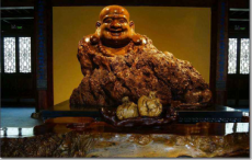上海木雕彌勒佛佛像翻新木雕加彩保養