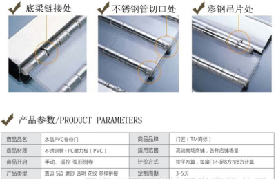 深圳水晶卷簾門 電動門 電動伸縮門