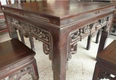 上海闵行区板桥镇红木餐桌椅家具翻新老木匠