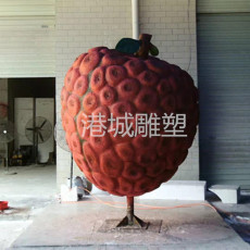 贵州果园玻璃钢仿真水果黑老虎布福娜雕塑厂