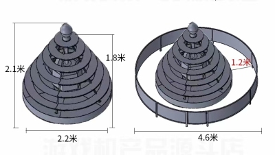 旋轉(zhuǎn)套圈機新型商超網(wǎng)紅互動道具