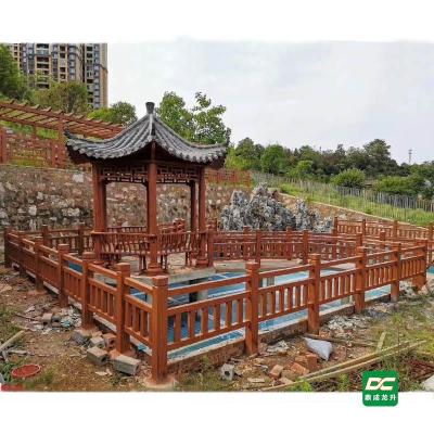 江西萍乡吉安GRC园林景观水泥仿木护栏