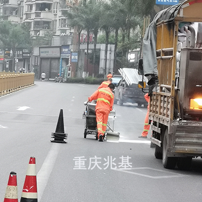 学校马路画线 重庆公路热熔振荡标线公司
