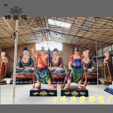 哼哈二将佛像 山门二金刚 哼哈二将神像