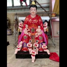 送子奶奶神像 泰山老奶奶 碧霞元君佛像