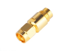 SMA-J5连接器 铜壳 镀金印制线路板插座