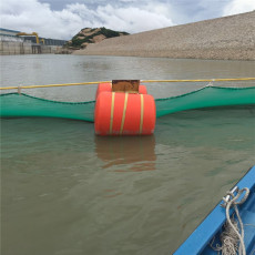 水利枢纽浮式活动拦污排120米拦截网浮球