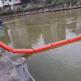 大坝前浮式活动拦污排河道垃圾拦截漂浮桶