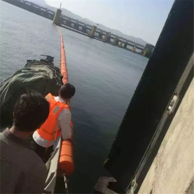 大坝拦污浮筒湖泊挂网塑料浮桶型号规格