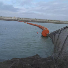 薄山水库进水口拦污网浮桶河道垃圾拦截浮排