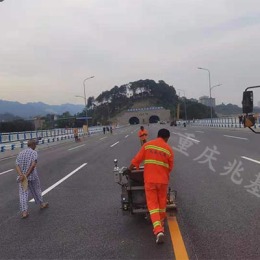 重庆道路热熔划线 公路标线施工公司