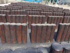 山東濟南銷售仿樹樁石價格 仿樹皮圍擋生產
