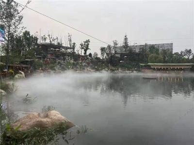 湖北武汉景区舞台园林雾森系统造雾工程安装