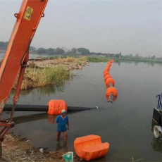 新型聚乙烯浮体橘红色管线浮漂生产厂家