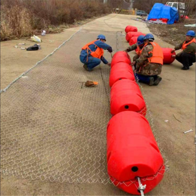 淋溪河水电站漂浮垃圾拦截网管式拦污排安装