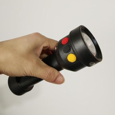 多功能袖珍强光信号灯DHR7025红黄白手电筒