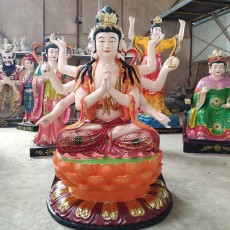 斗姆元君佛像 六十甲子塑像 树脂佛像雕塑