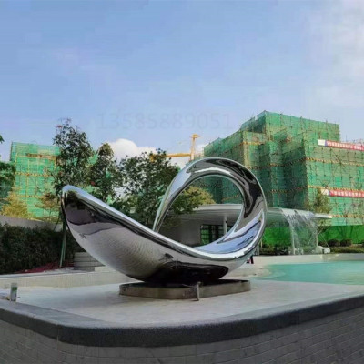 镇江园林造景不锈钢镜面抽象雕塑系列