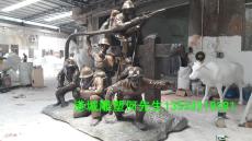 龙岗工业区门口宣传消防员人物雕塑定制厂家
