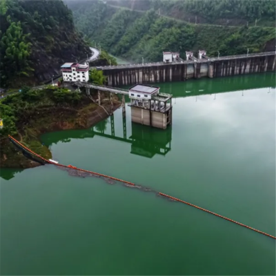 分水口漂浮物拦截装置浮筒式拦污漂设计