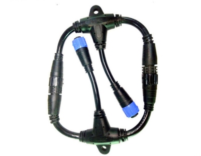 供应M19-T型防水连接线 尼龙塑料成型电源线