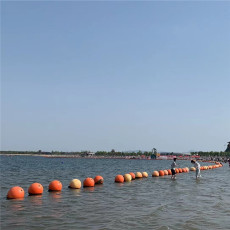 湖泊隔離圍欄浮球直徑50公分警示浮子價格
