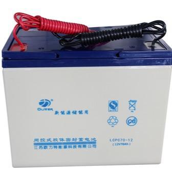 太阳能欧力特蓄电池LCPA12-70铅酸12V70AH