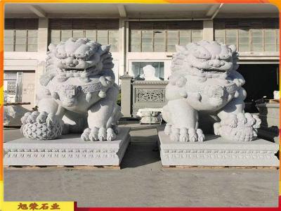 雕刻石雕北京狮寺庙摆放门口石狮子旭荣石雕