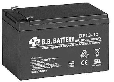BB蓄电池BP12-12耐振动充电快12V12AH