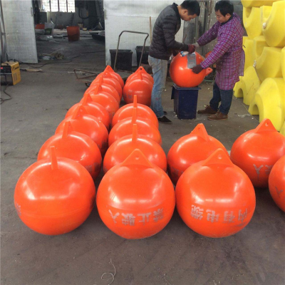 海上塑料圆形浮球警示浮漂产地货源