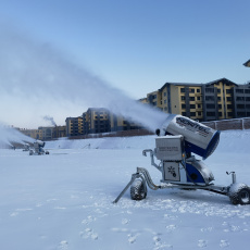 360度水平旋转人工造雪机 全自动造雪机功率