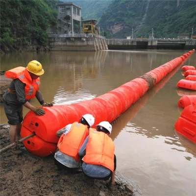 中小型电站进水口拦污排圆形柱塑料浮筒