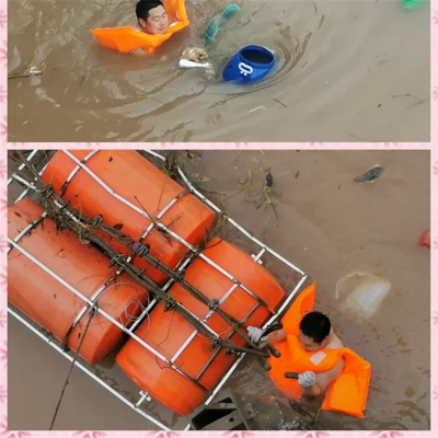 核电站进水口桶式拦漂排施工方法