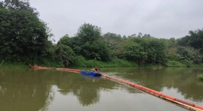 水上垃圾收集器泵站拦污浮排定做