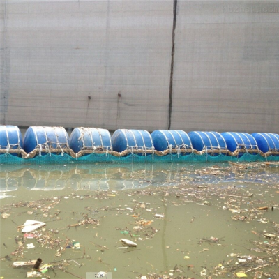 电站坝前塑料浮筒拦污排施工方案