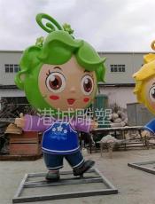 重庆旅游景区卡通油菜花公仔雕塑定制价格