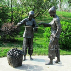 高州岭南文化公园玻璃钢荔枝人物雕塑报价厂