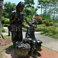 广州岭南文化公园荔枝人物雕塑像定制报价厂