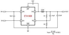 ETA1468S2G-18V 2A COT同步降壓變換器
